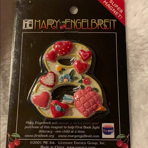 Mary Engelbreit Enseco Super Magnet #8(Eight) - Picture 1 of 2